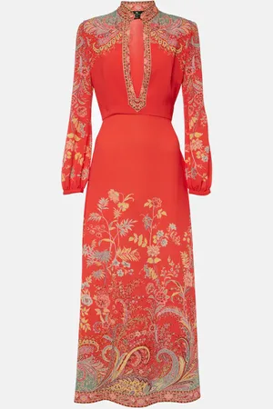 Etro Printed midi dress