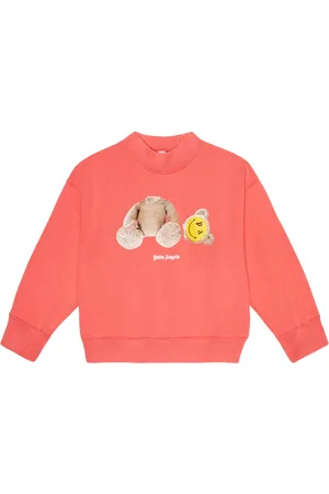 Palm Angels X Smiley printed cotton jersey sweatshirt