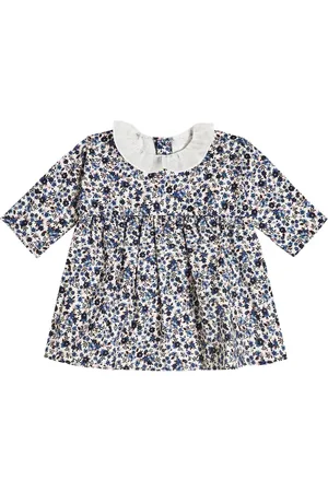 Il gufo Baby floral cotton dress