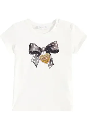 MONNALISA Cotton-blend jersey T-shirt