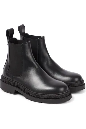 VERSACE La Medusa leather Chelsea boots