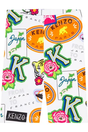 Kenzo Journey printed cottonâblend shorts