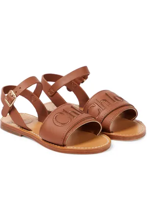 Chloé Logo leather sandals