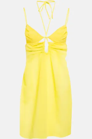 Nensi Dojaka Cutout halterneck minidress