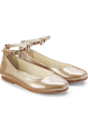 BONPOINT Gayle bow-detail leather ballet flats