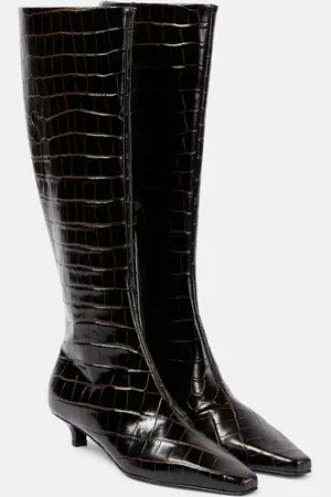 Totême Leather knee-high boots