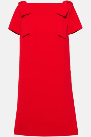 Carolina Herrera Bow-detail crÃªpe minidress