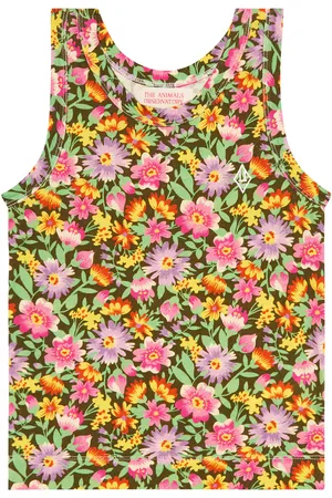 The Animals Observatory Frog floral cotton top
