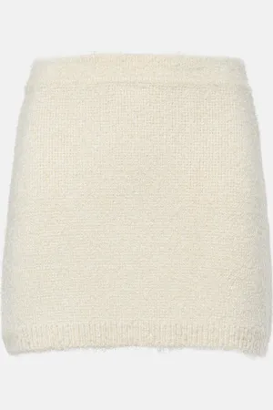 Khaite Darrion silk and cashmere miniskirt