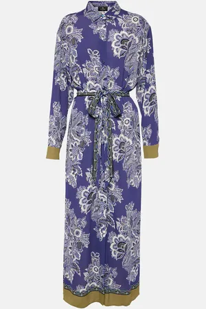 Etro Printed shirt midi dress