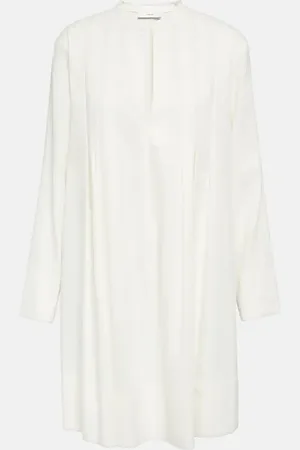 Vince Trapeze linen-blend minidress