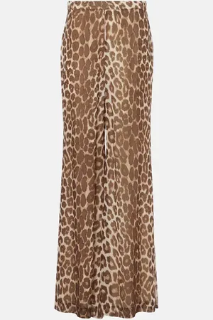 ZIMMERMANN Leopard-print flared pants