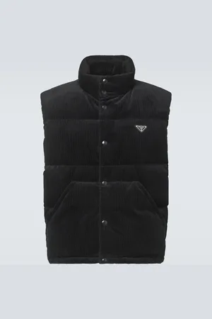 Prada Down-filled cotton corduroy vest