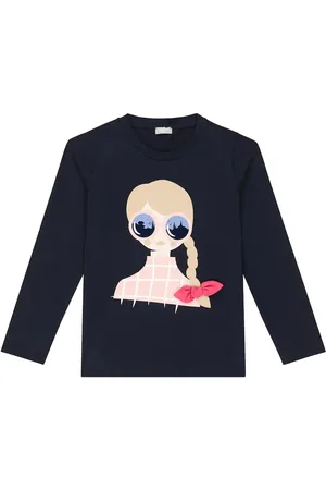 Il gufo Printed cotton jersey T-shirt