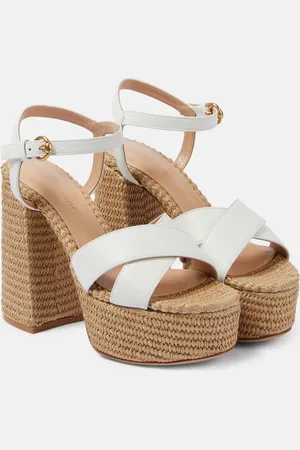 Gianvito Rossi Leather platform sandals