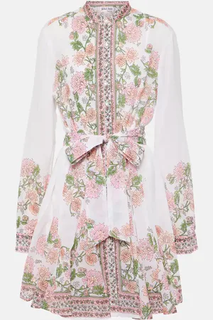 Juliet Dunn Floral cotton minidress