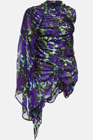 DRIES VAN NOTEN Draped floral top