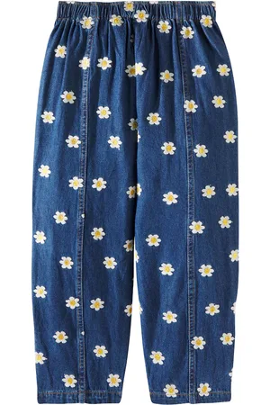 Tiny Cottons Daisies wide-leg jeans