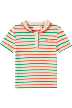 BONPOINT Edelyne striped knitted cotton polo shirt