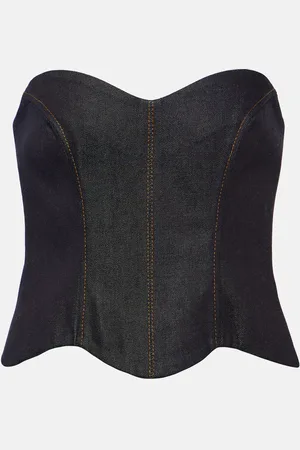 AYA MUSE Hyn denim bustier top