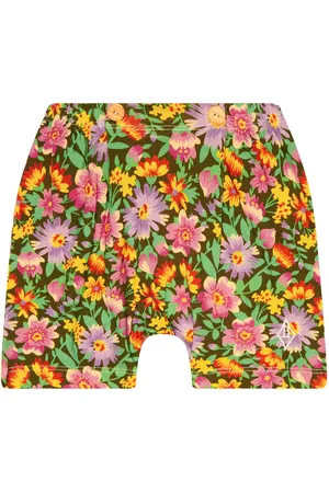 The Animals Observatory Baby Mole printed cotton shorts