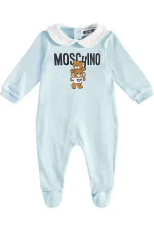 Moschino Baby Teddy Bear cotton onesie