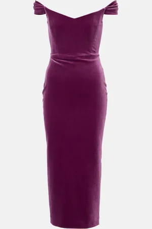 ALEX PERRY Off-shoulder bustier dress