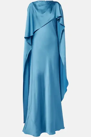Simkhai Izel caped satin gown