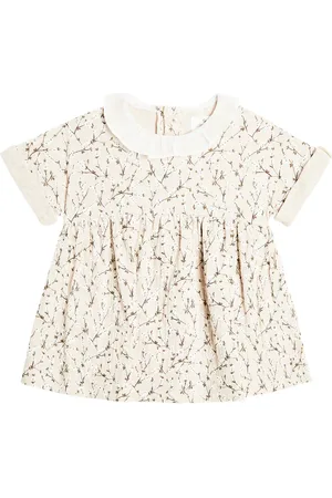 Il gufo Baby floral cotton dress