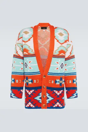Alanui Desert Road jacquard cotton cardigan