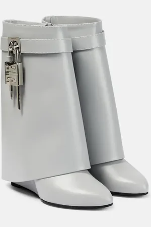Givenchy Shark Lock leather ankle boots