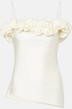 COPERNI Ruffled off-shoulder top