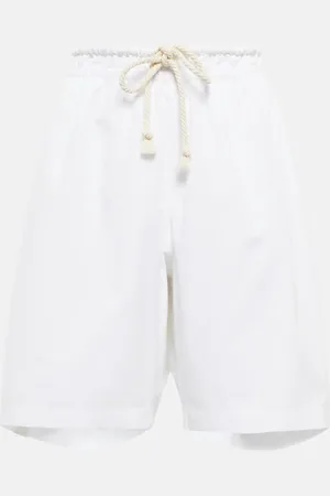 Jil Sander High-rise cotton shorts