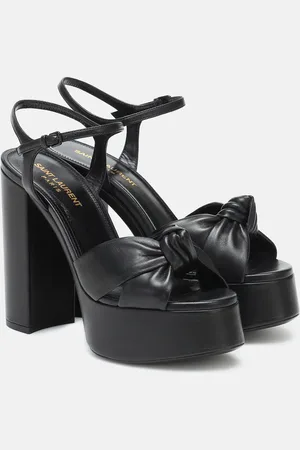 Saint Laurent Bianca 125 leather platform sandals