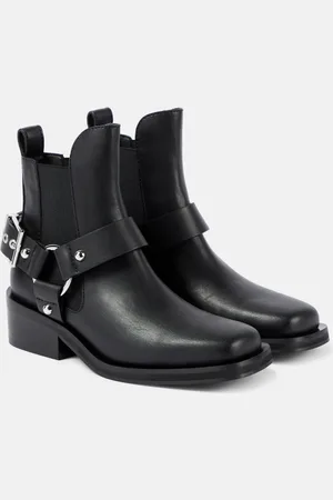 Ganni Faux leather Chelsea boots