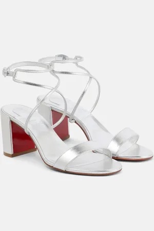 Christian Louboutin Choca Girl 70 metallic leather sandals