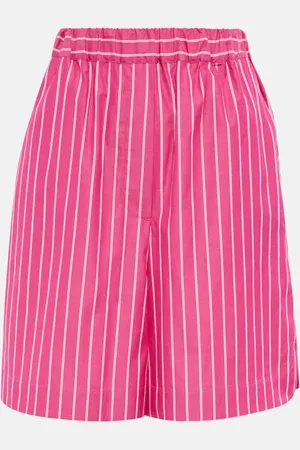 Max Mara Leisure Vezzo striped cotton shorts