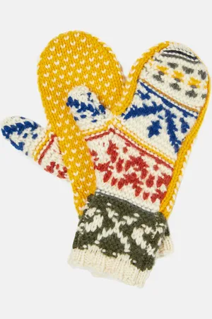 Loro Piana Bernina jacquard cashmere mittens