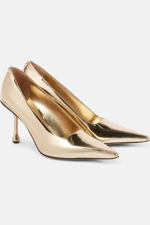 Jimmy Choo Ixia 80 mirrored leather pumps