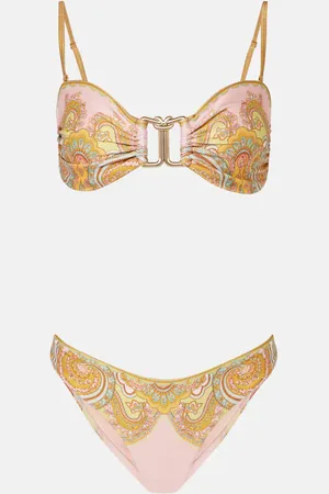 ZIMMERMANN Maxine knot-detail paisley bikini