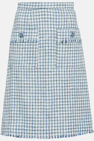 Etro Houndstooth high-rise miniskirt