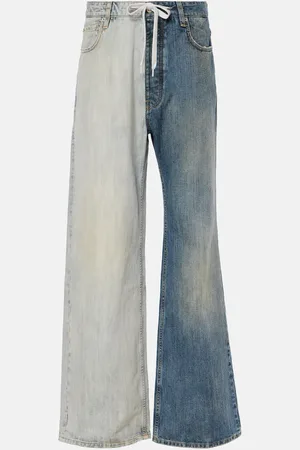 Balenciaga Fifty-Fifty low-rise wide-leg jeans