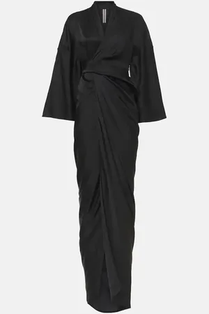 Rick Owens Satin wrap gown