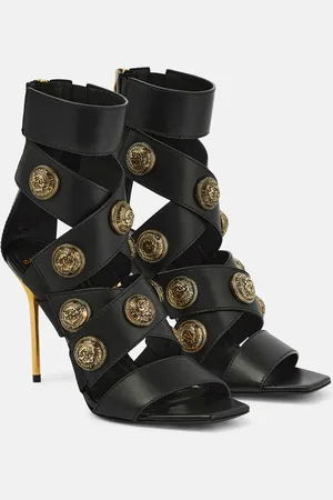 Balmain Alma embellished leather sandals