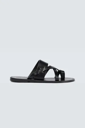 Saint Laurent Culver leather sandals