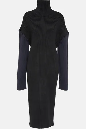 The Row Deela cotton and cashmere midi dress