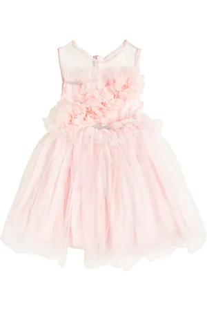 PATACHOU Floral-appliquÃ© tulle dress