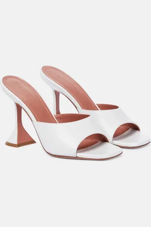 Amina Muaddi Lupita leather sandals