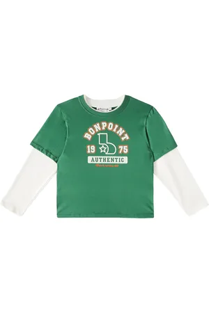 BONPOINT Goran printed colorblocked cotton T-shirt
