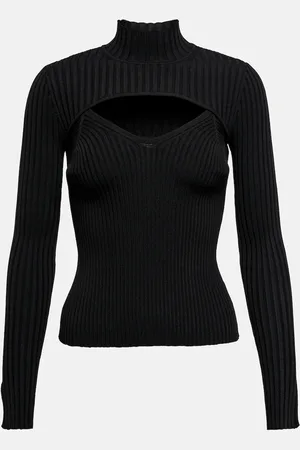 Simkhai Ribbed-knit layered top